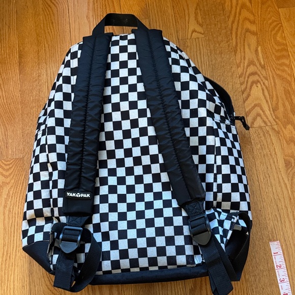 Yak Pak Black & White Checkerboard Backpack - Picture 8 of 9